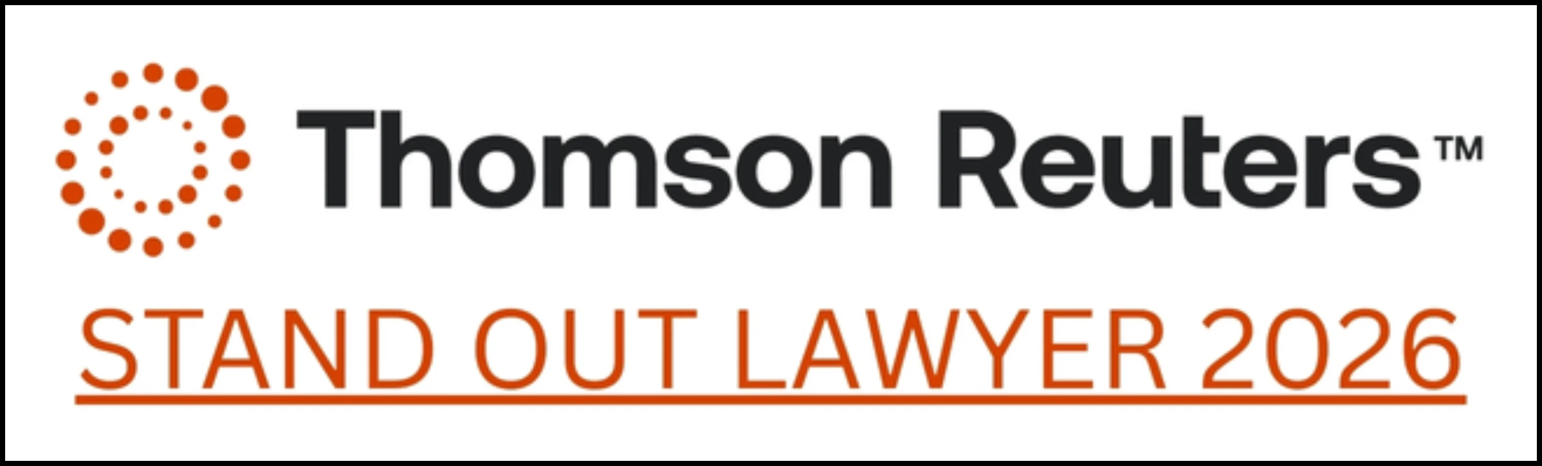 Thomson Reuters Stand Out Lawyer 2026